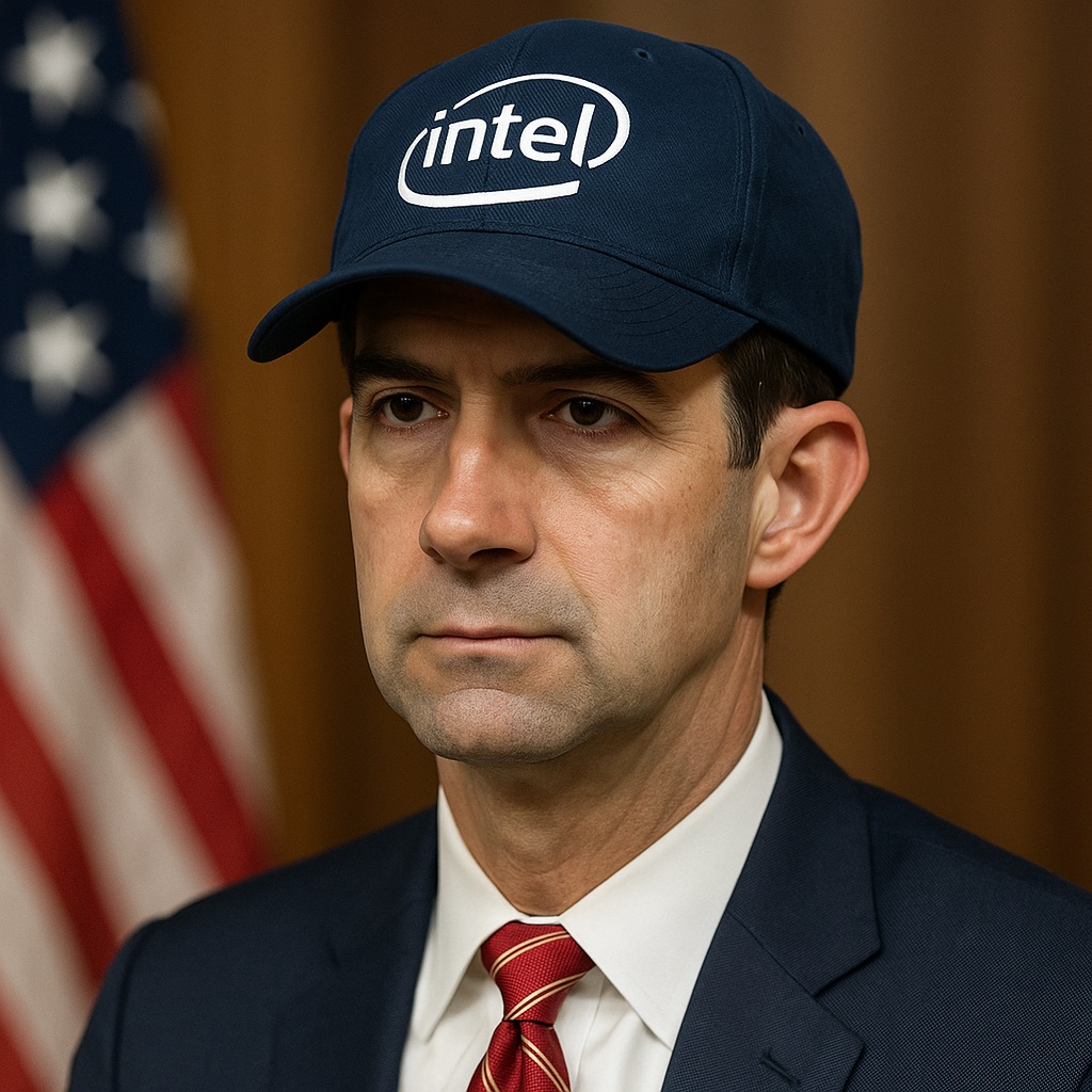 Senator Cotton with Intel Hat SemiWiki.jpg